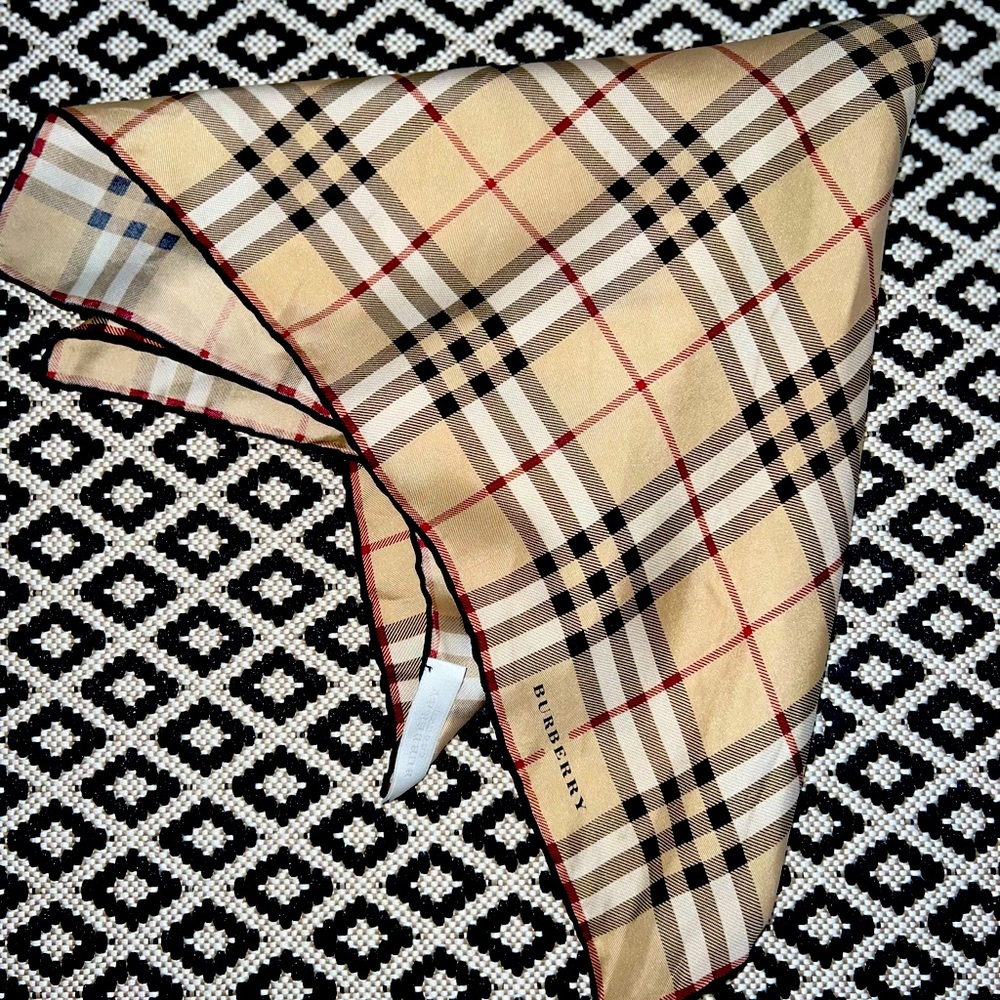 Montage Print Silk Small Square Scarf